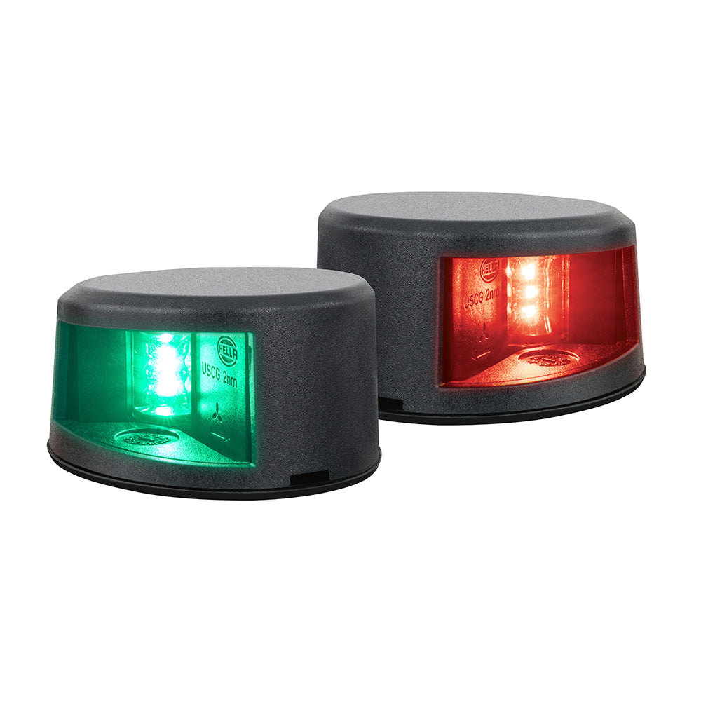 Hella Marine NaviLED Gen II PortStarboard Deck Mount Navigation Lamps Black 017910801