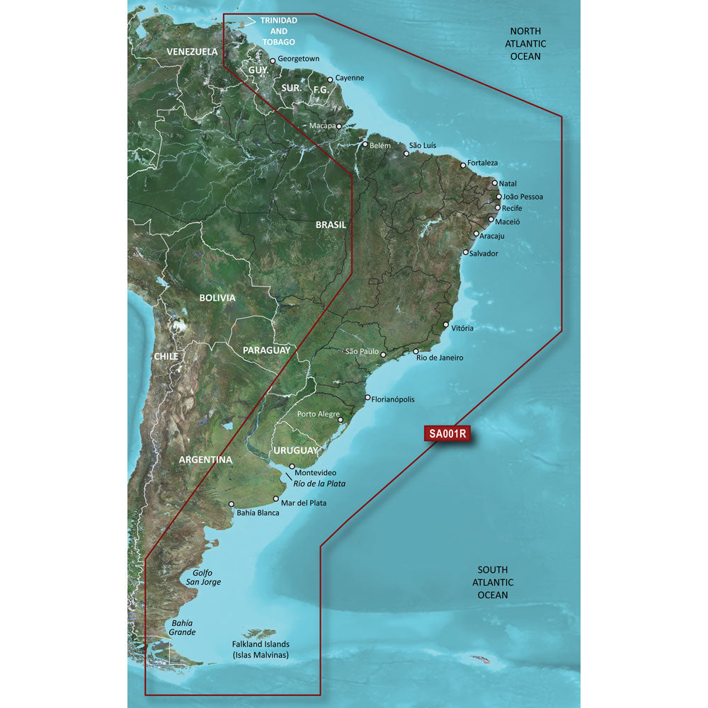 Garmin BlueChart g3 HD HXSA001R South America East Coast microSDSD 010C106220