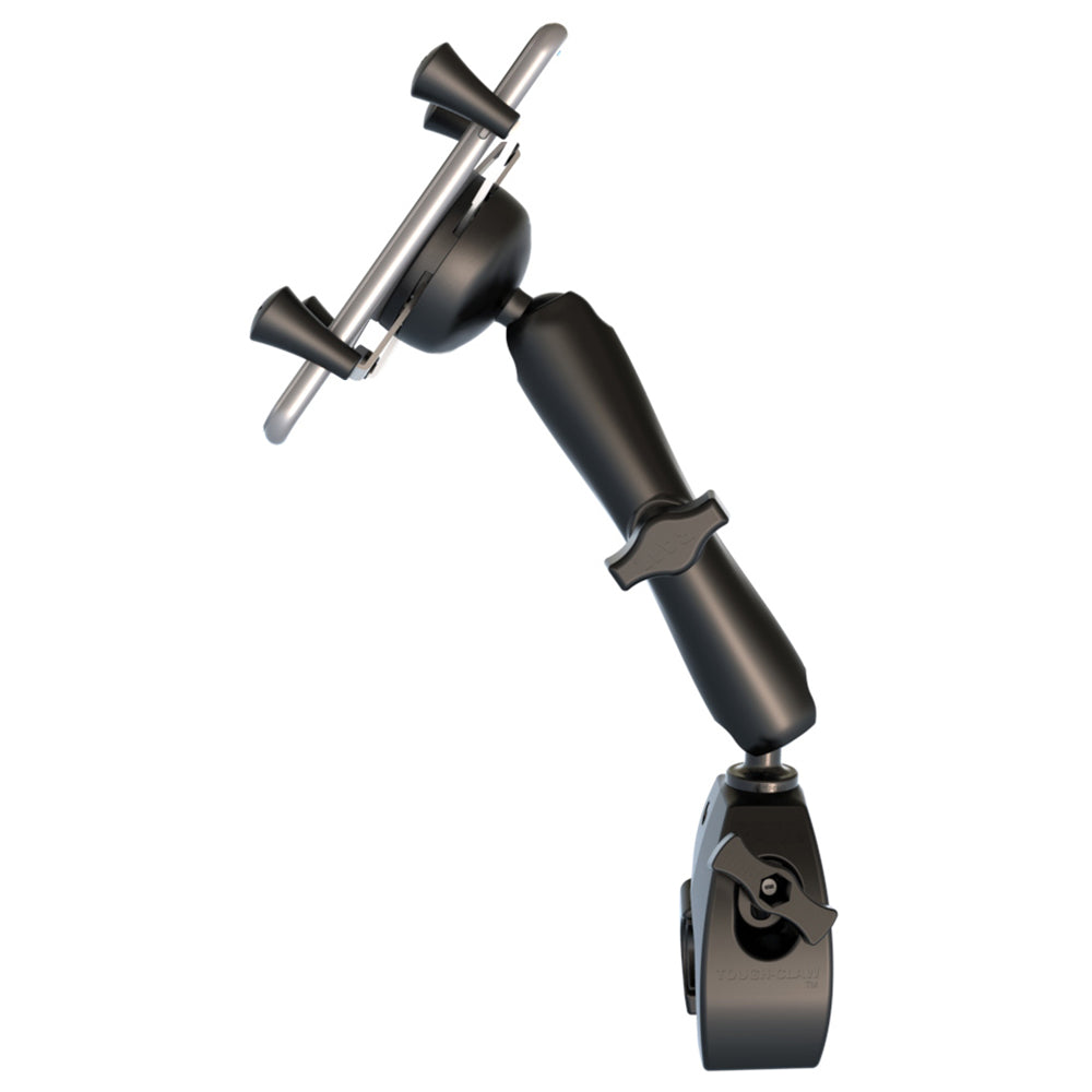 RAM Mount Universal ToughClaw Base wLong Double Socket Arm Universal XGrip CelliPhone Cradle RAMB400CUN7U