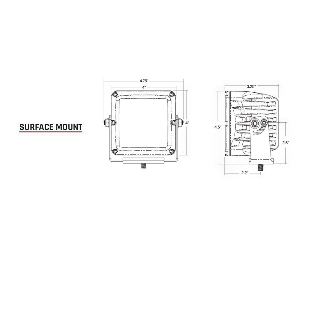 RIGID Industries DXL PRO SpecterDriving LED Pair Black 322613