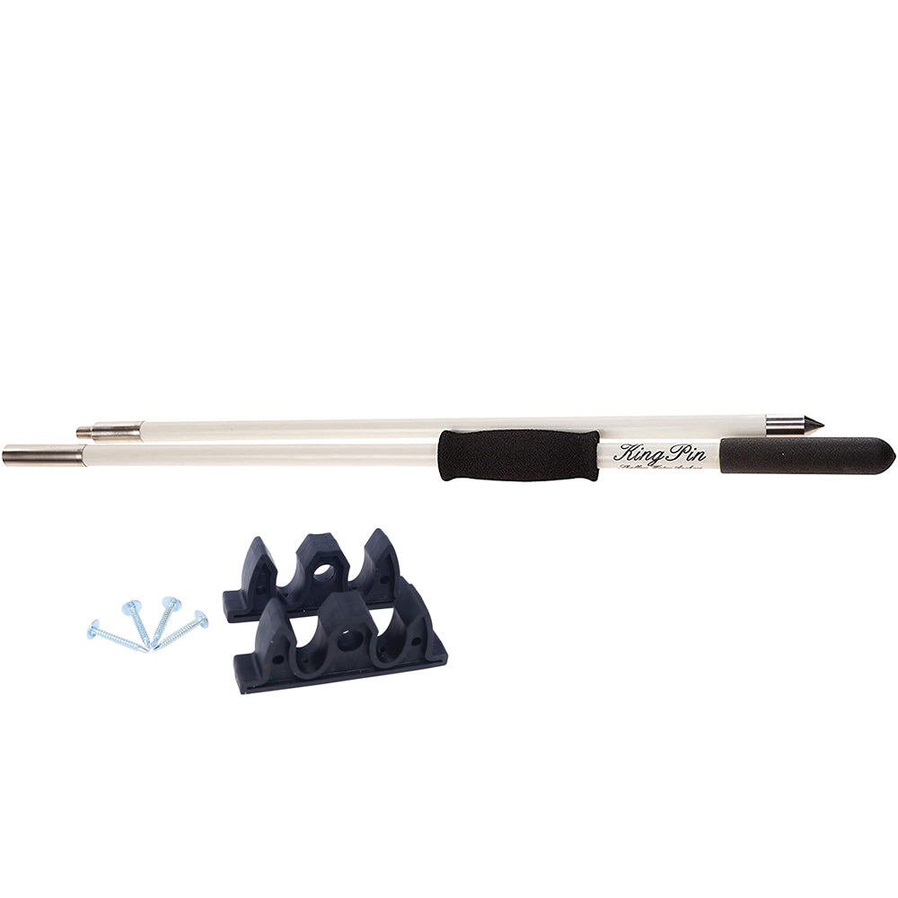 Panther 8 King Pin Anchor Pole 2Piece White KPP802W