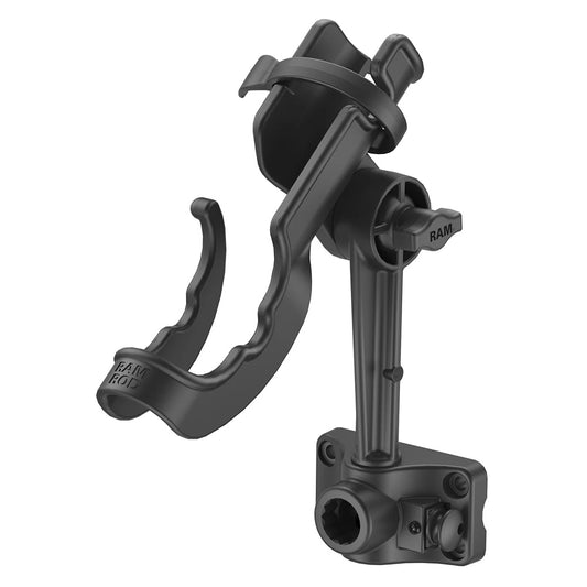 RAM Mount RAM ROD Fishing Rod Holder wPlunger Bulkhead Base RAM114BMP