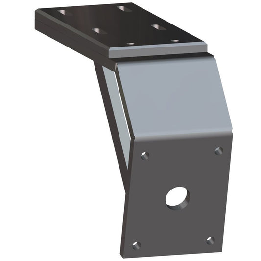 PowerPole Deck Mount  8 Aft  6 Drop  Black PKD86UBK