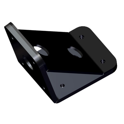 PowerPole Deck Mount  0 Setback  6 Rise  Black PKBD04UBK