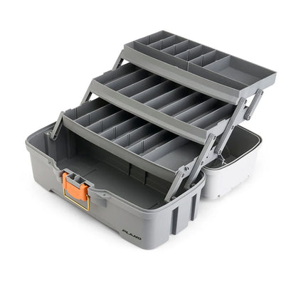 Plano ThreeTray Tackle Box  Light GreyDark Grey P000406