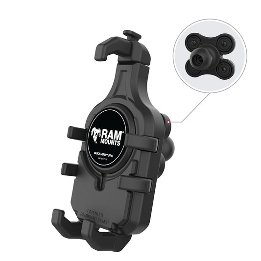 Ram Mount RAM QuickGrip Pro Phone Holder wBall  Vibration Damper RAMHOLPD5BVU
