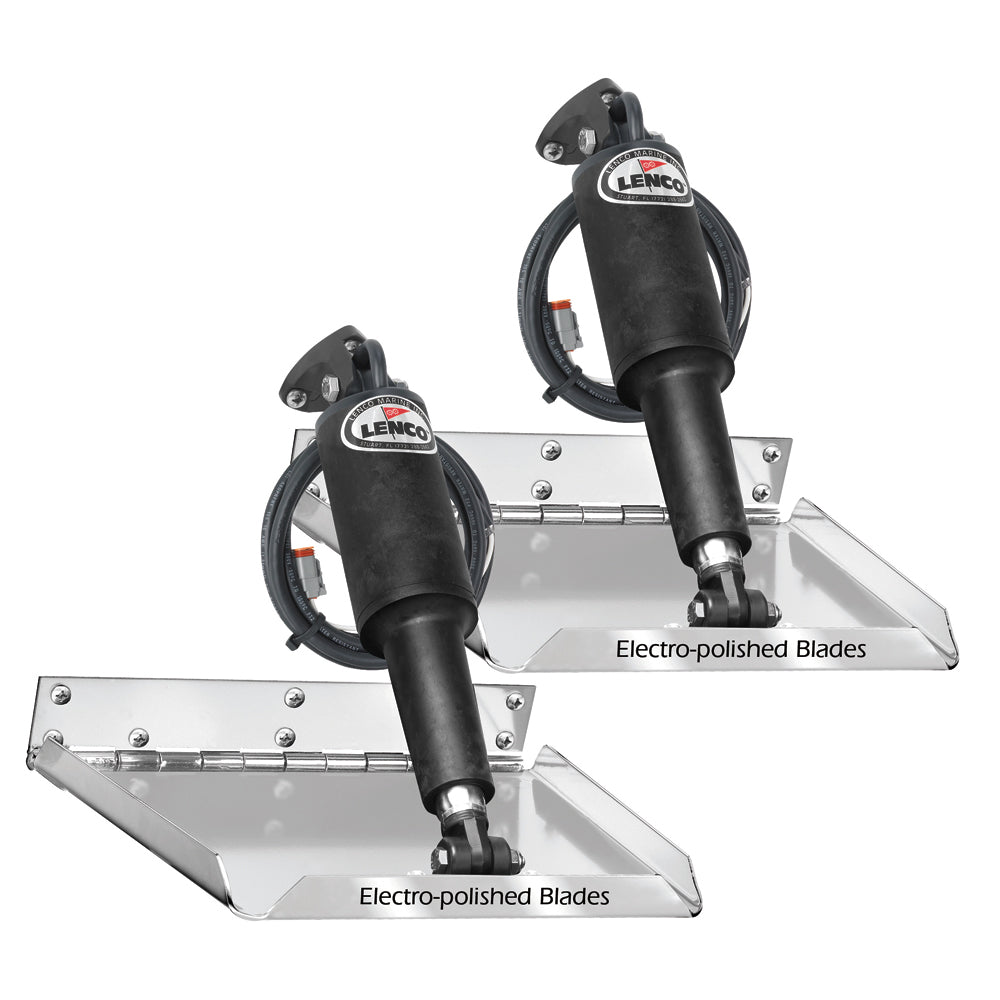 Lenco 9 x 9 Standard Performance Trim Tab Kit wo Switch Kit 12V 15034101