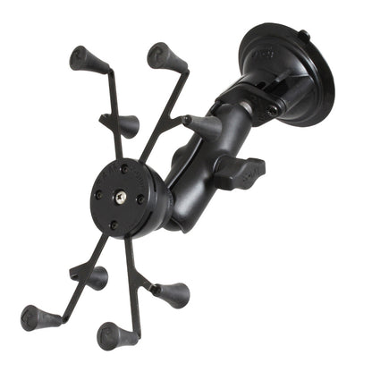 RAM Mount Twist Lock Suction Cup Base wUniversal XGrip II RAMB166UN8U