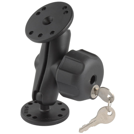 RAM Mount Locking Double Socket Arm w225 Bases RAMB101LU