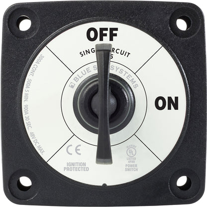 Blue Sea 6005200 Battery Switch Single Circuit ONOFF  Black 6005200