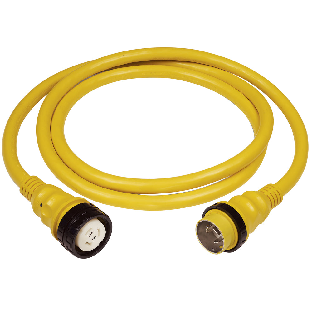 Marinco 50A 125V Shore Power Cable  50  Yellow 6153SPP