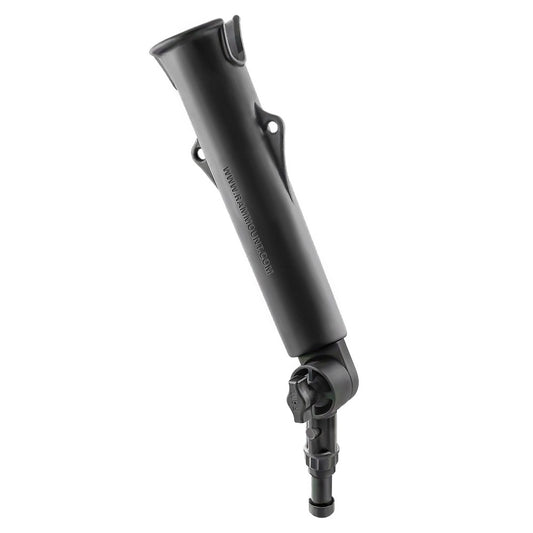 RAM Mount ToughTube Fishing Rod Holder w3 Long Ratchet Spline Post Arm RAP394SSTU
