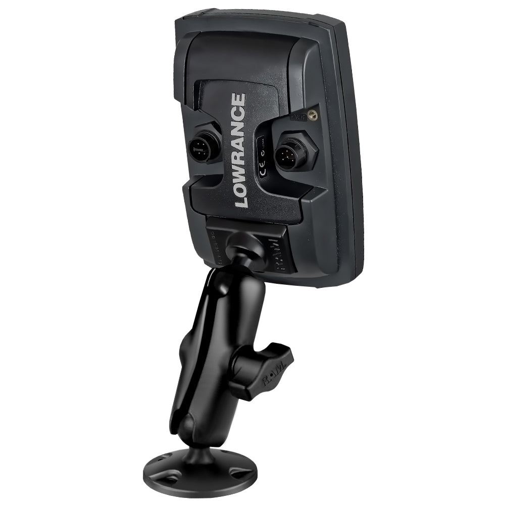 RAM Mount 1 Ball Light Use Composite Mount fLowrance Elite4  Mark4 Series Fishfinders RAPB101ULO11
