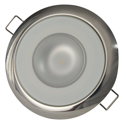 Lumitec Mirage Flush Mount Down Light Spectrum RGBW  Polished Bezel 113117
