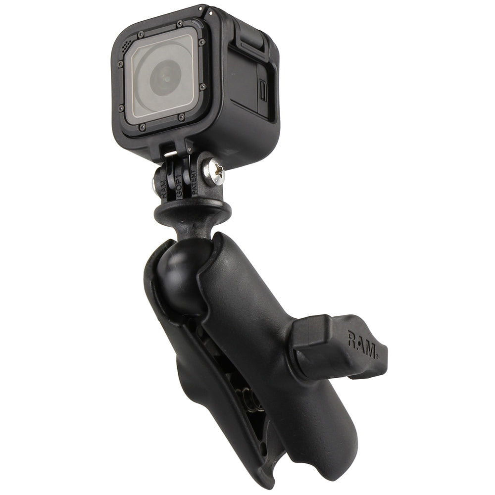 RAM Mount GoPro Hero Adapter with Double Socket Arm RAMB202GOP1201U