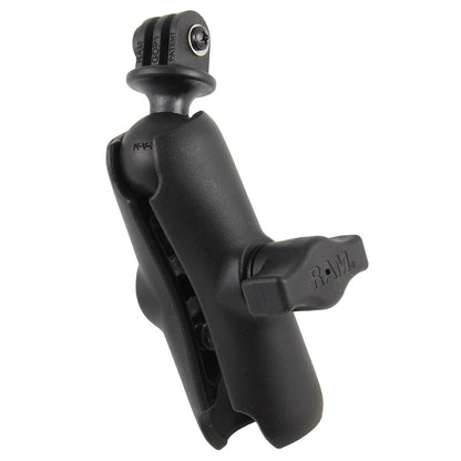 RAM Mount GoPro Hero Adapter with Double Socket Arm RAMB202GOP1201U