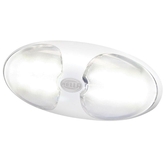 Hella Marine DuraLED 12 InteriorExterior Lamp wSwitch  White LED  White Housing 980704001