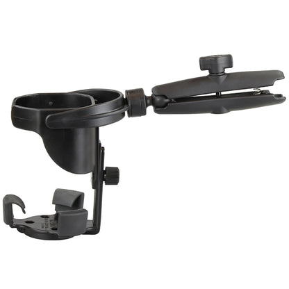 RAM Mount Level Cup XL wLong Double Socket Arm RAMB417BC201U