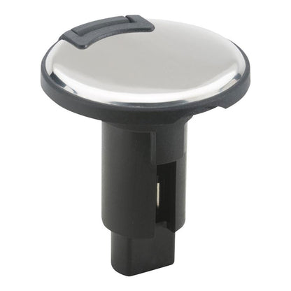 Attwood LightArmor PlugIn Base  2 Pin  Stainless Steel  Round 910R2PSB7