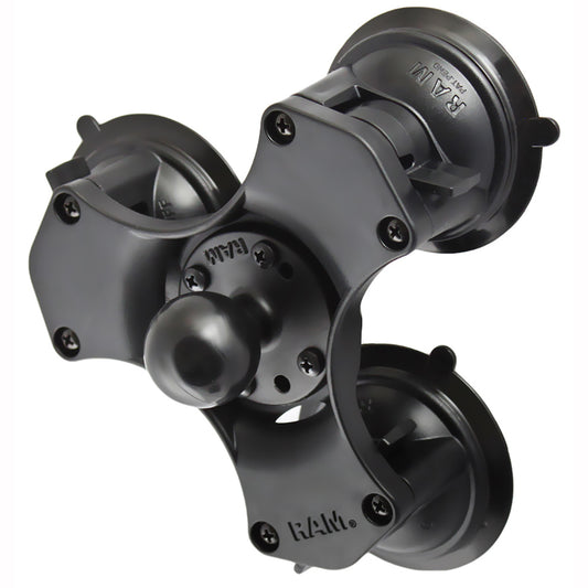 RAM Mount Triple Suction Cup Base w15 Diameter Ball RAP3652241U