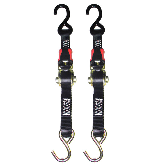 Rod Saver Rubber Ratchet TieDown  1 x 3  Pair RTD3
