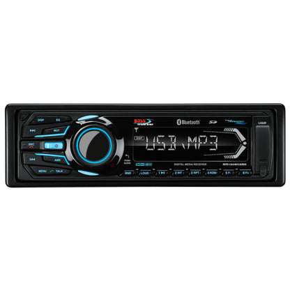 Boss Audio MR1308UABK Bluetooth  Fully Marinized MP3Compatible Digital Media Receiver wUSB  SD Memory Card Ports  Aux